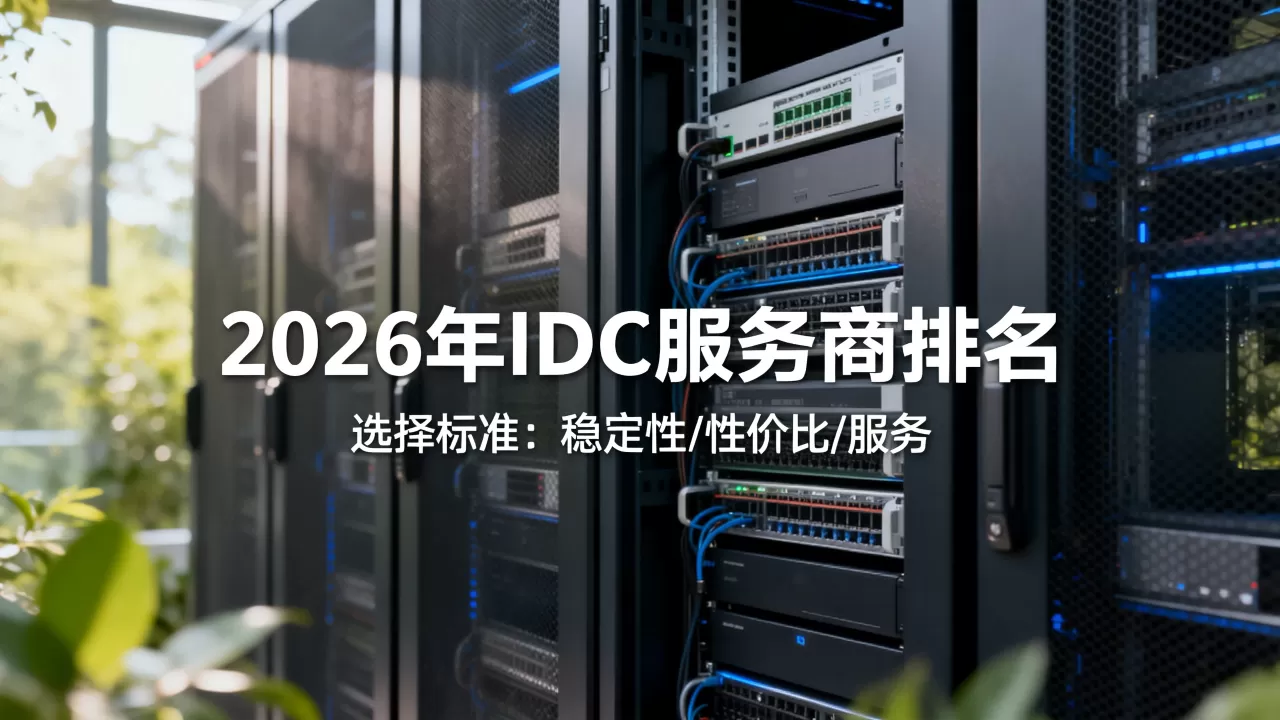 2026年中国IDC服务商排名哪家好？，怎么选