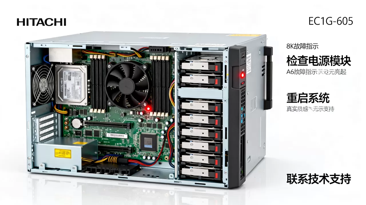 日立EC1G-605服务器A6故障怎么恢复，解决方法是什么？