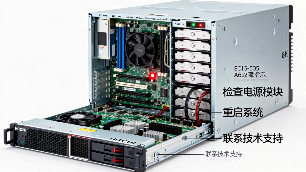 日立EC1G-605服务器A6故障怎么恢复，解决方法是什么？