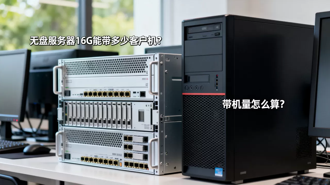 无盘服务器16G能带多少客户机？，带机量怎么算？
