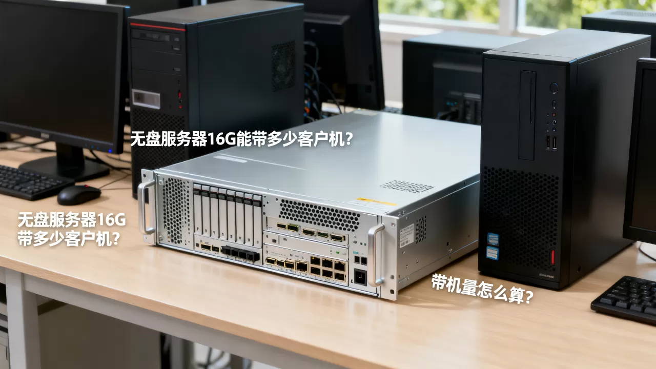无盘服务器16G能带多少客户机？，带机量怎么算？