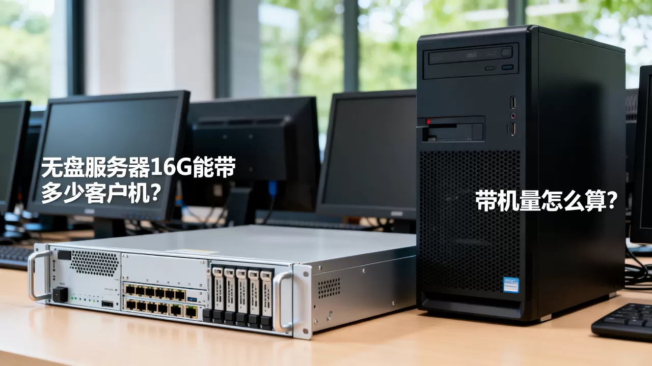 无盘服务器16G能带多少客户机？，带机量怎么算？