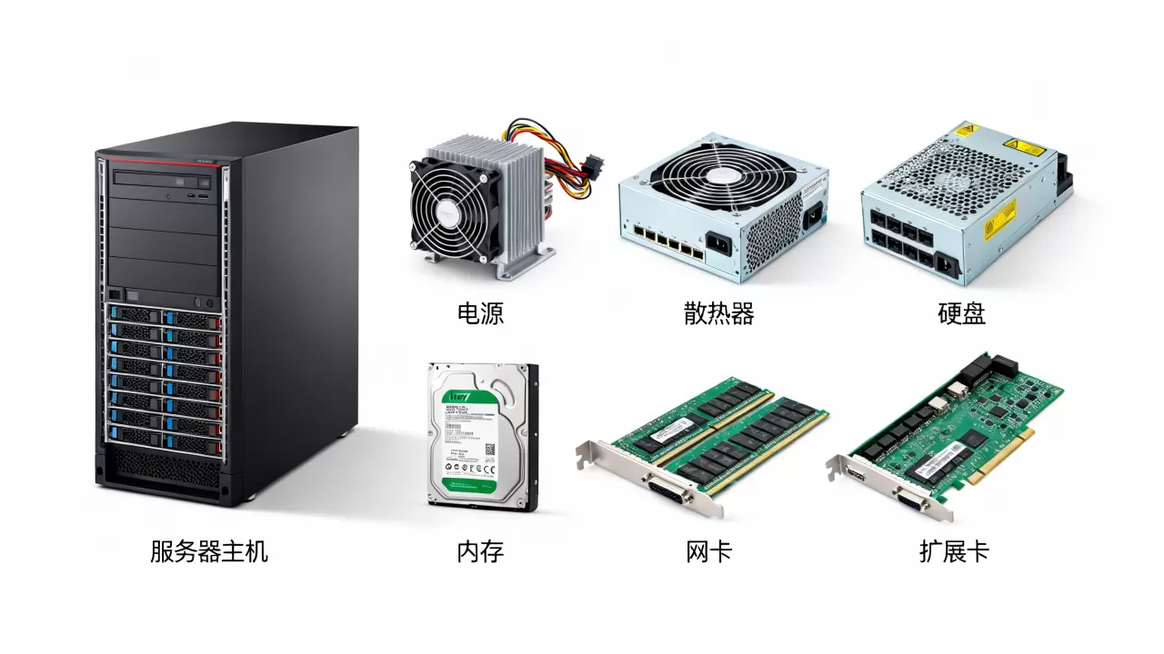 服务器七大件有哪些，选购时需要注意什么？
