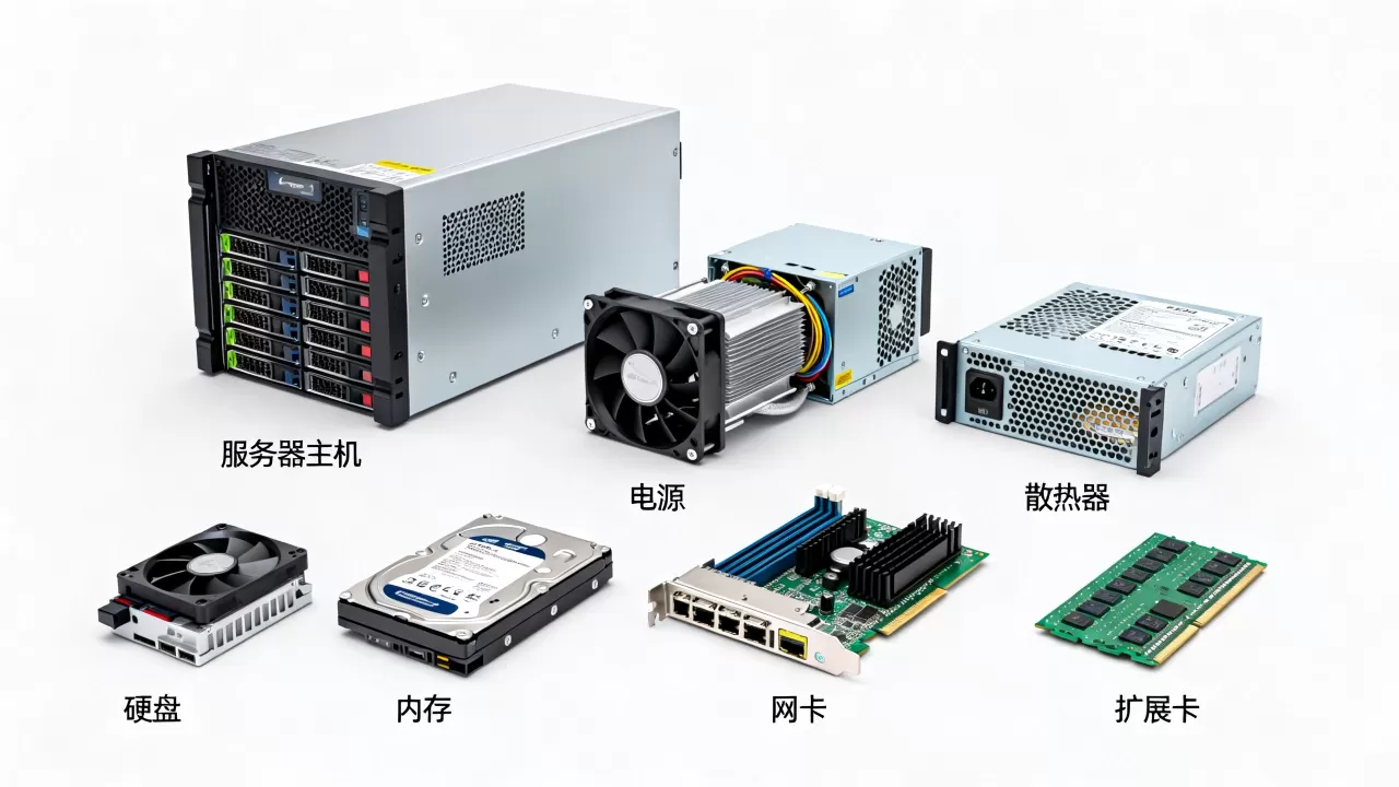 服务器七大件有哪些，选购时需要注意什么？