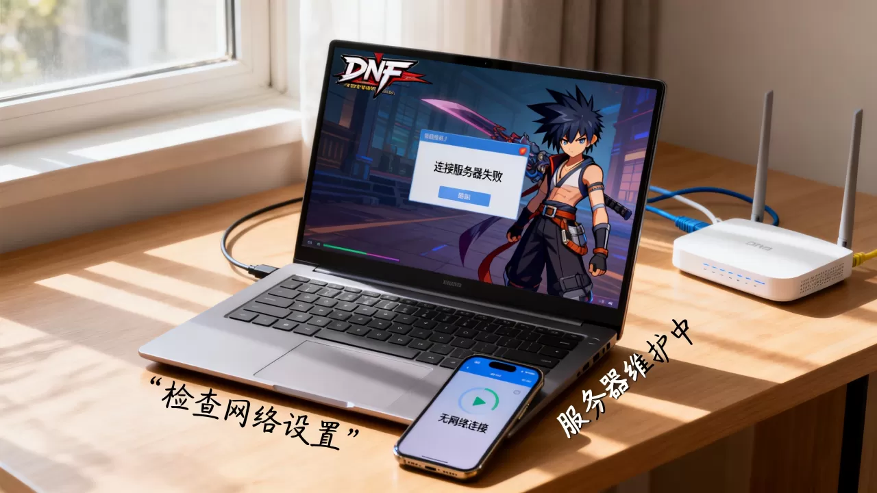 DNF打开后一直连接服务器失败怎么办？，是什么原因