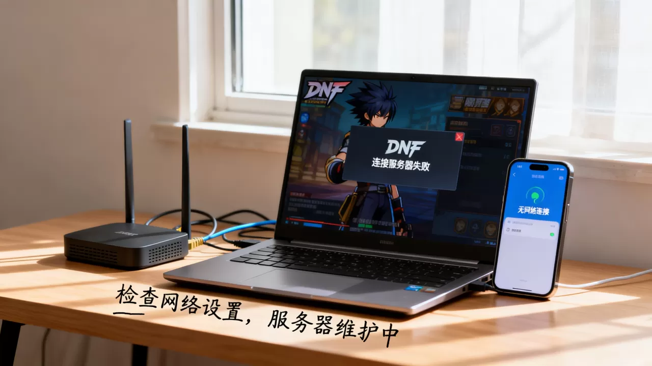 DNF打开后一直连接服务器失败怎么办？，是什么原因