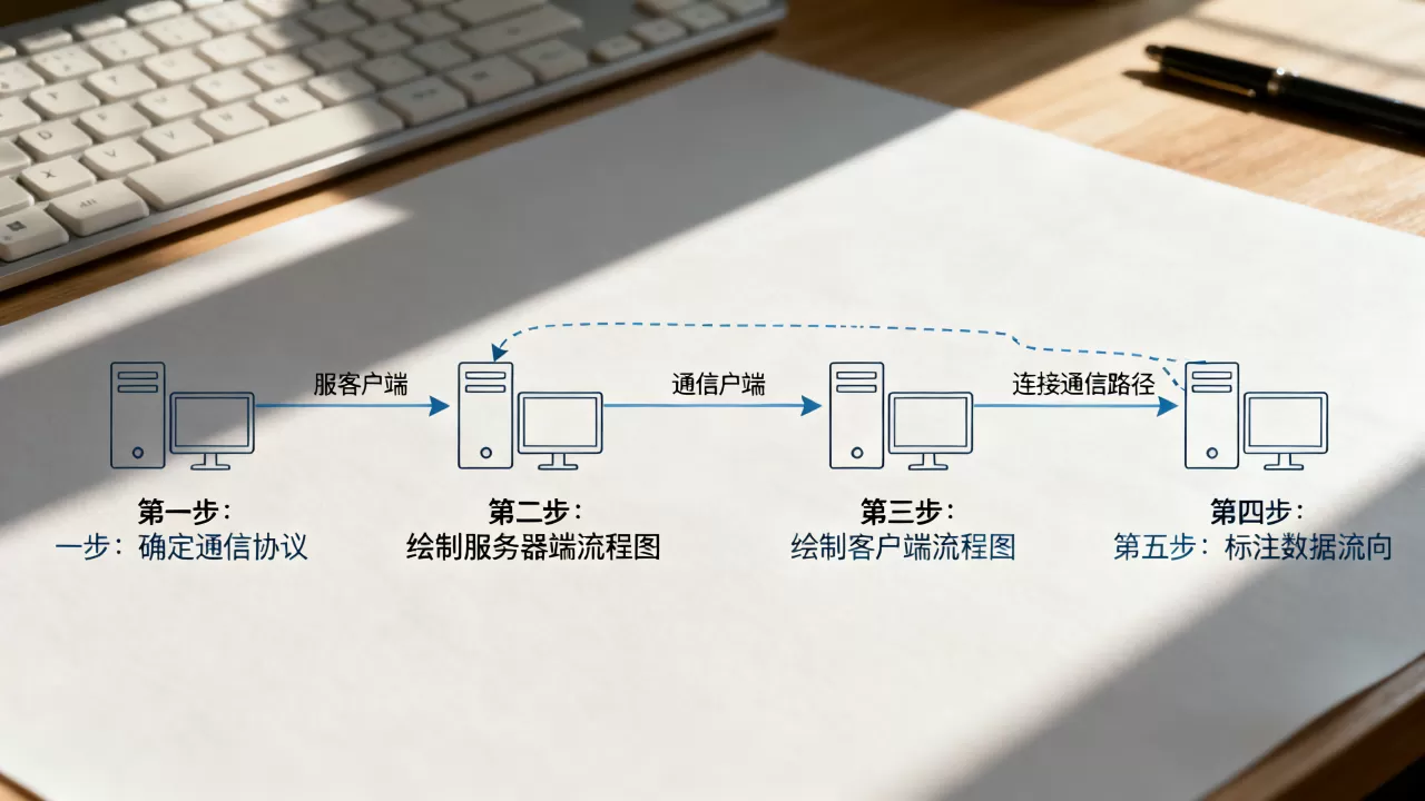 服务器客户端通信功能图怎么画,有哪些步骤? 服务器客户端通信功能图怎么画,有哪些步骤?