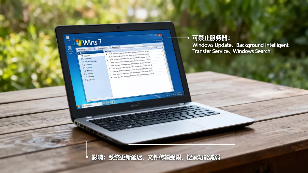 Win7系统可以禁止哪些服务器？，禁止这些服务器有什么影响？