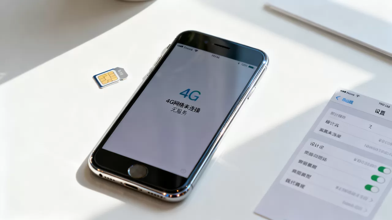 苹果手机7不显示4G网络连接服务器怎么办，为什么没有4G信号