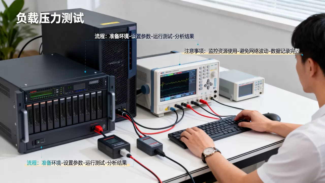 负载压力测试的流程是什么，注意事项有哪些？