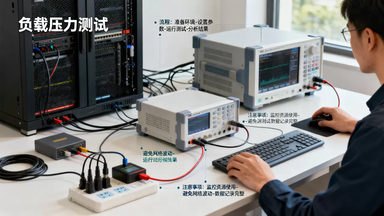 负载压力测试的流程是什么，注意事项有哪些？