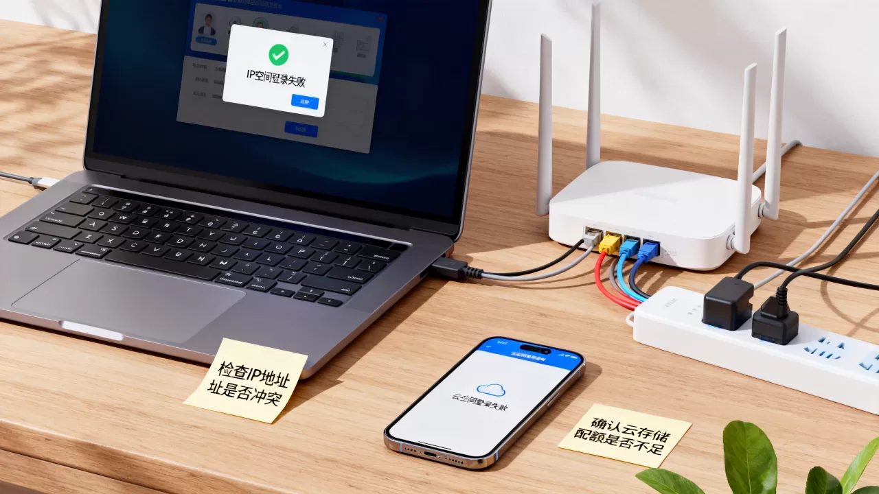 IP空间登录和云空间登录为什么失败,怎么解决? IP空间登录和云空间登录为什么失败,怎么解决?