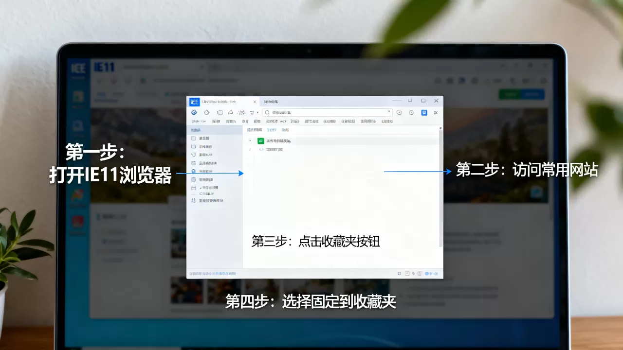 IE11如何固定常用网站到收藏夹,操作步骤是什么 IE11如何固定常用网站到收藏夹,操作步骤是什么
