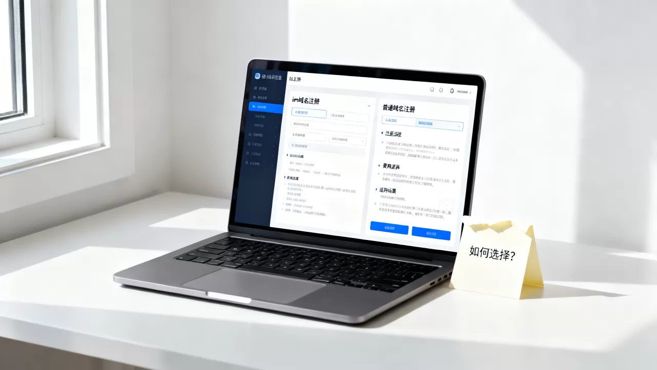 im域名注册和普通域名注册有什么区别，怎么选