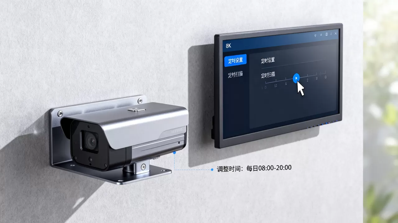 监控定时设置怎么调？，如何设置定时扫描？