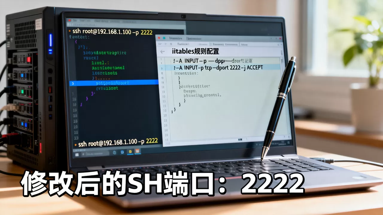 iptables下修改SSH端口后无法登录？，怎么解决？