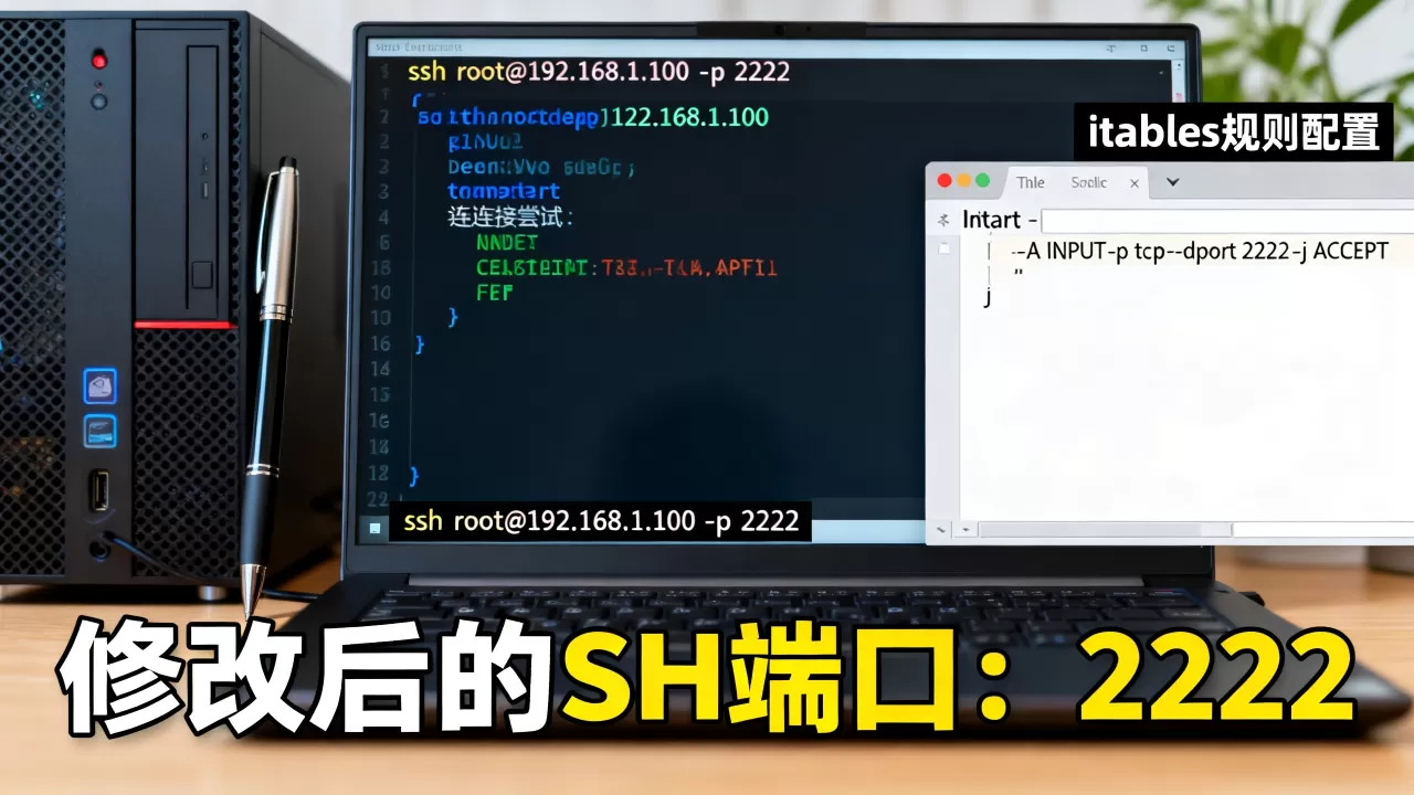 iptables下修改SSH端口后无法登录？，怎么解决？