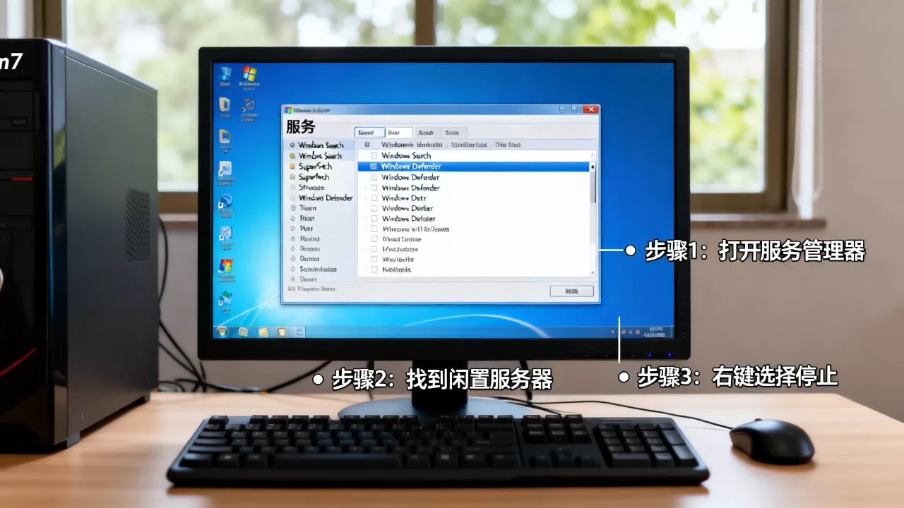 win7如何关闭闲置服务器，哪些闲置服务器可以关闭