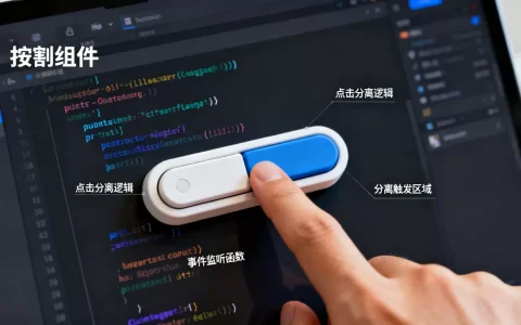 分割按钮组件在开发中如何实现点击分离，怎么用