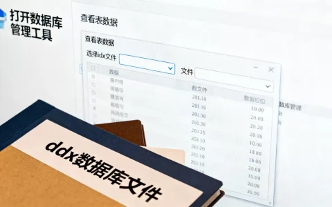 如何快速打开idx数据库文件并查看表数据，怎么打开表