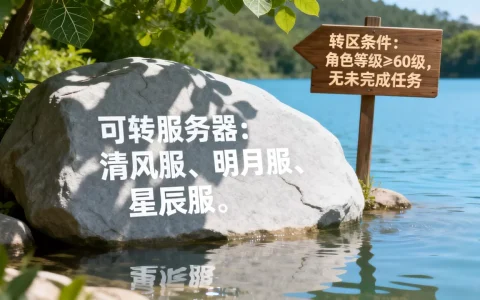 万绿湖能转哪些服务器呢，转区条件是什么？