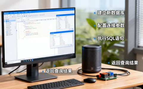 如何建立新数据库并连接执行SQL返回结果？，有哪些步骤