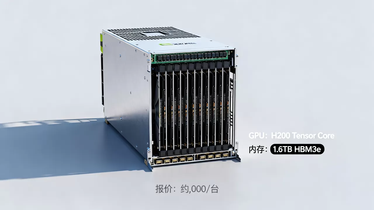 英伟达H200服务器最新报价多少钱一台，性能配置参数如何