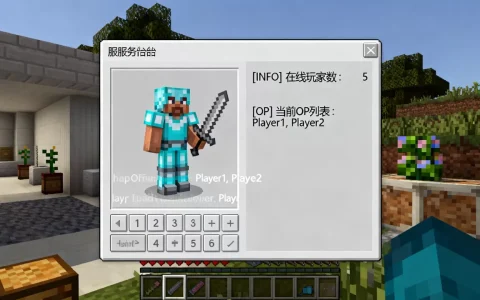 我的世界服务器怎么看有多少个op，怎么快速查看