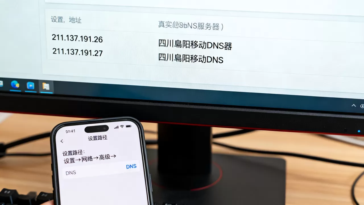 四川绵阳移动dns的服务器地址是多少？，在哪里设置？
