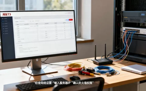 用友T3局域网怎么连接到服务器，连接失败怎么办？