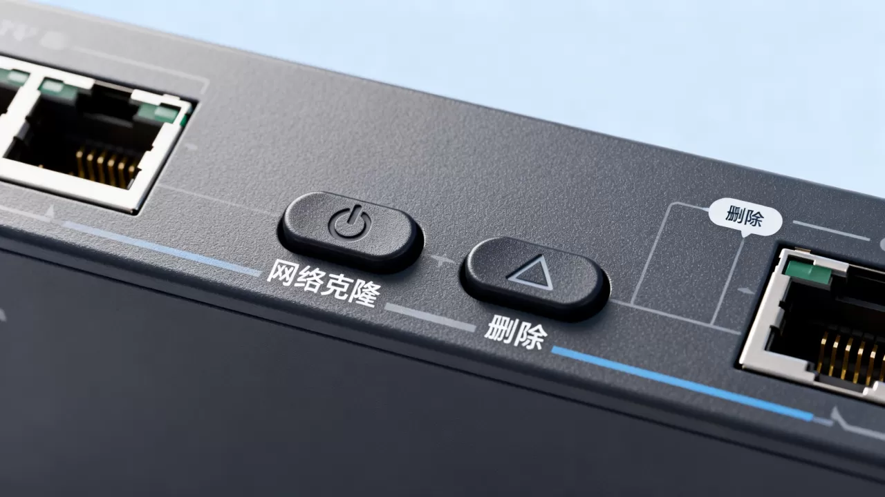 交换机网络克隆和删除按钮是什么意思?,怎么用? 交换机网络克隆和删除按钮是什么意思?,怎么用?