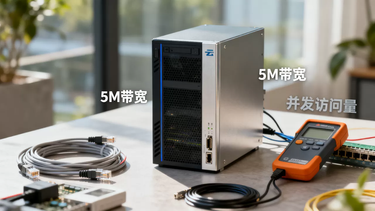 简米云服务器5m到底能支持多少人访问，带宽够用吗