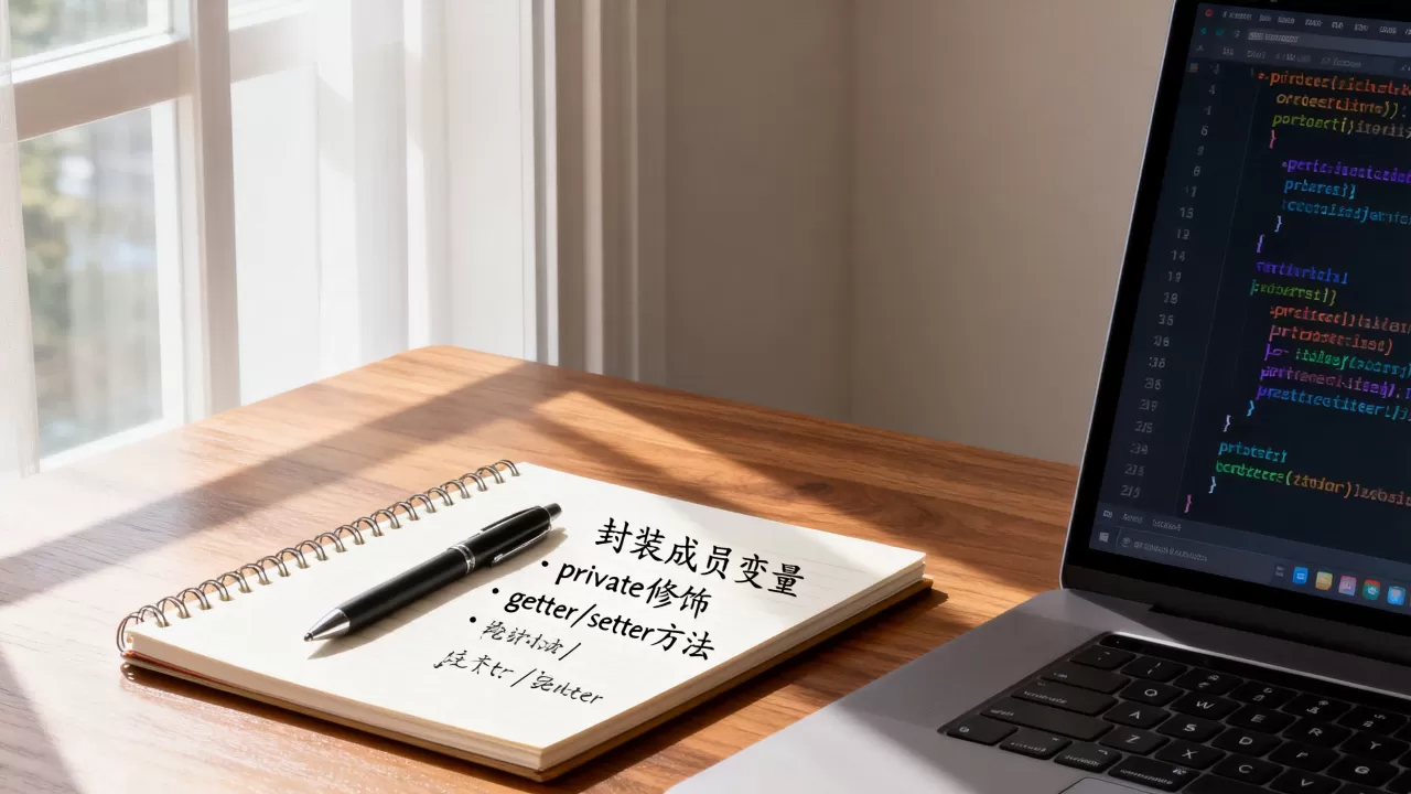 封装成员变量在面向对象中如何实现，有哪些注意事项