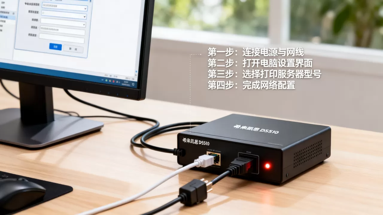 希来凯思ds510打印服务器怎么设置,设置步骤是什么? 希来凯思ds510打印服务器怎么设置,设置步骤是什么?