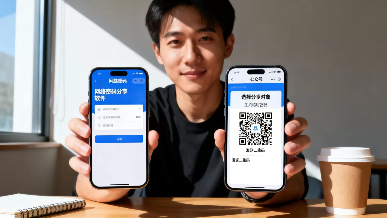 如何用给别人网络密码的软件把公众号推荐给别人？，怎么操作？