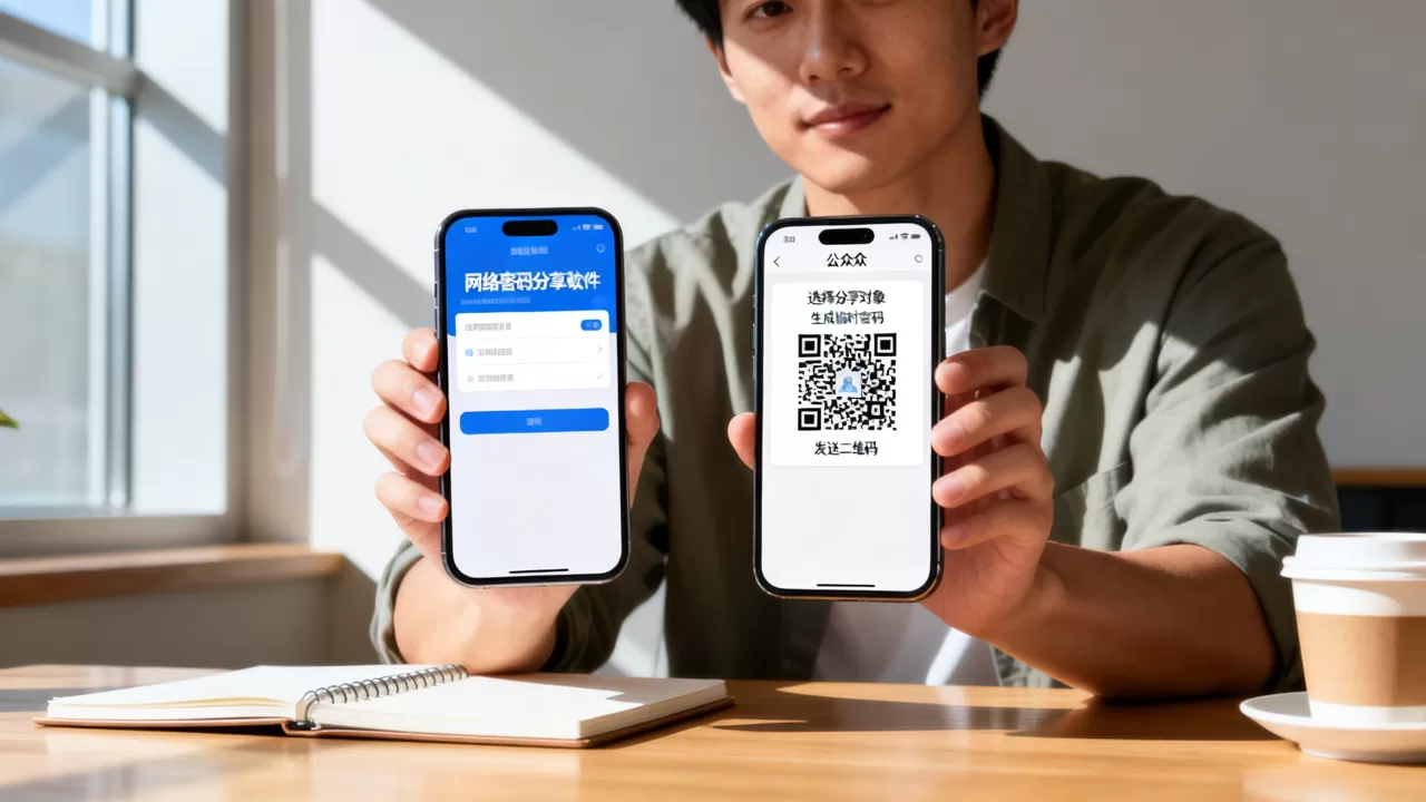 如何用给别人网络密码的软件把公众号推荐给别人？，怎么操作？
