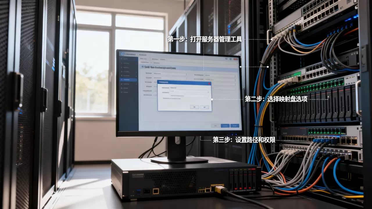 服务器上创建映射盘的详细步骤是什么,注意事项有哪些? 服务器上创建映射盘的详细步骤是什么,注意事项有哪些?