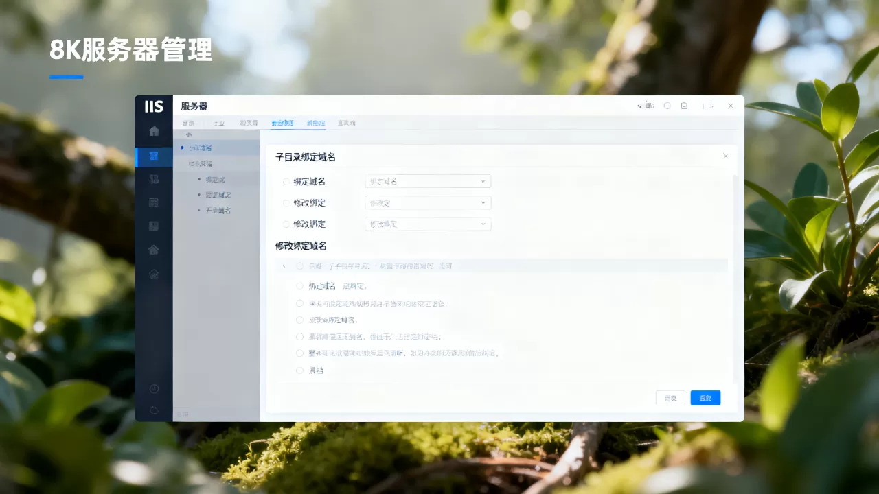 IIS子目录如何绑定域名?,IIS如何修改绑定域名? IIS子目录如何绑定域名?,IIS如何修改绑定域名?
