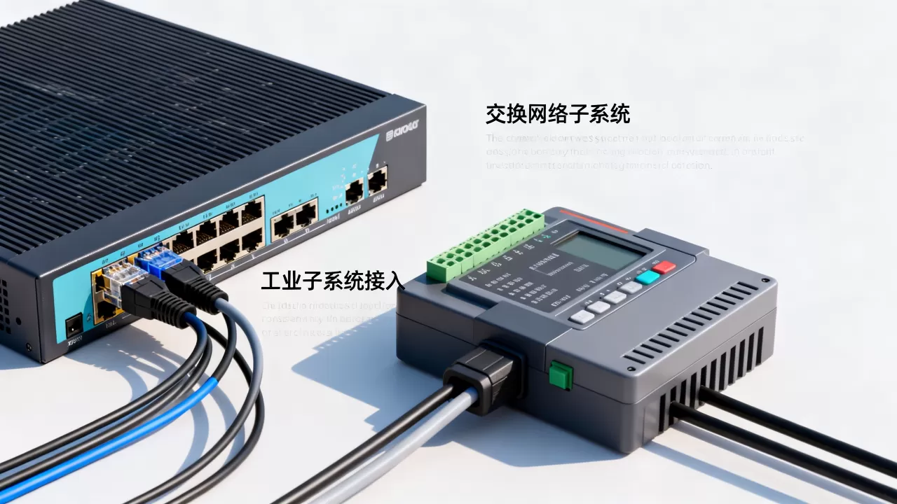 交换网络子系统是什么，工业子系统怎么接入？