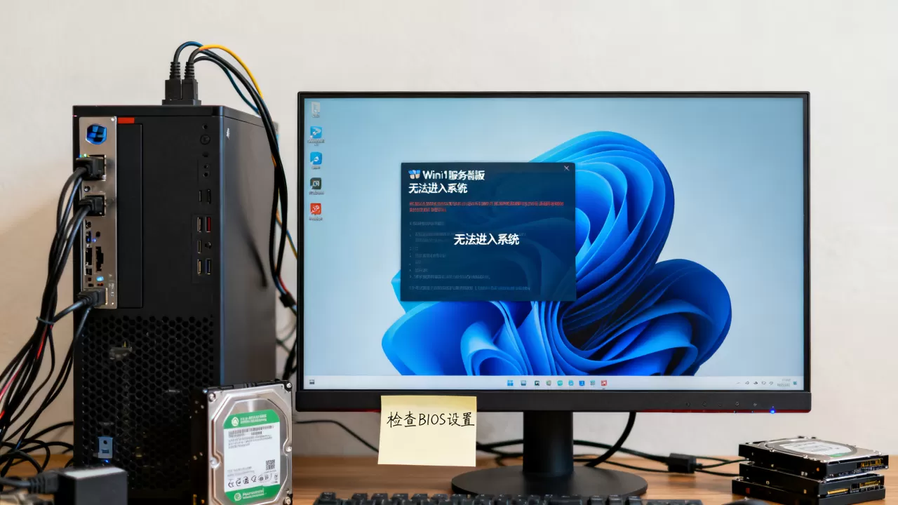 Win11服务器版装完了进不去怎么回事，怎么解决？