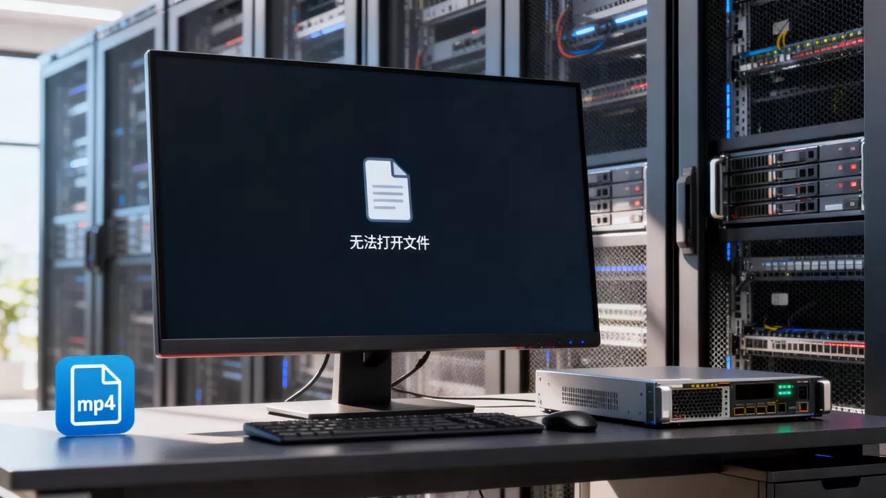 服务器上mp4文件突然打不开怎么办，是什么原因？