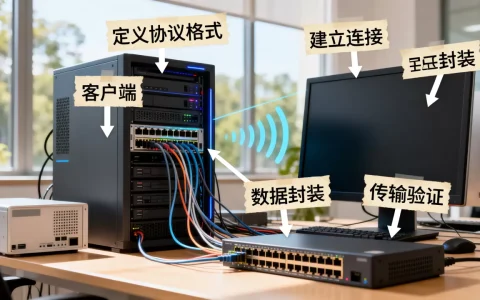 如何实现服务器客户端自定义协议通信，有哪些步骤？