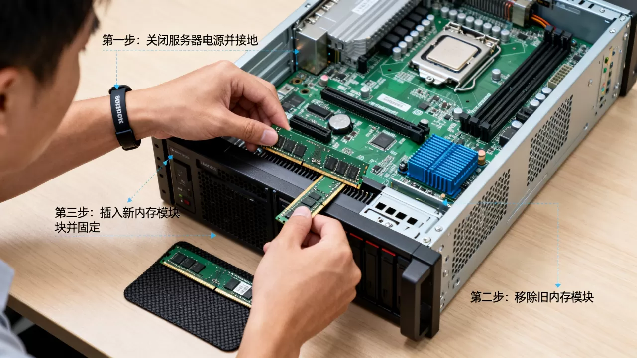 服务器换内存时需要注意什么，操作步骤有哪些？