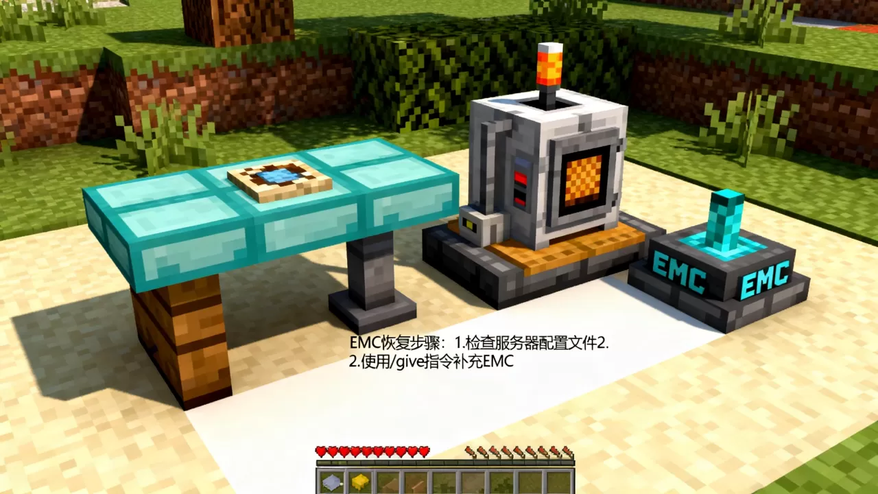 我的世界等价交换服务器EMC没了怎么办，怎么恢复？