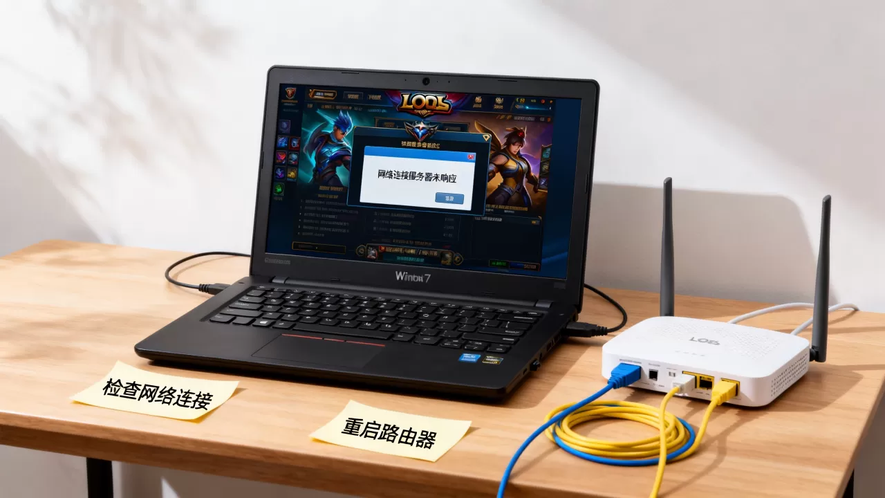 Win7玩LOL网络连接服务器未响应怎么办？，为什么连接不上
