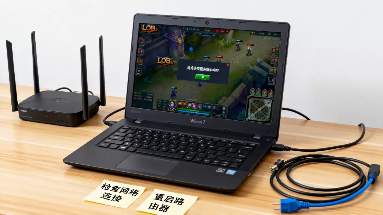 Win7玩LOL网络连接服务器未响应怎么办？，为什么连接不上