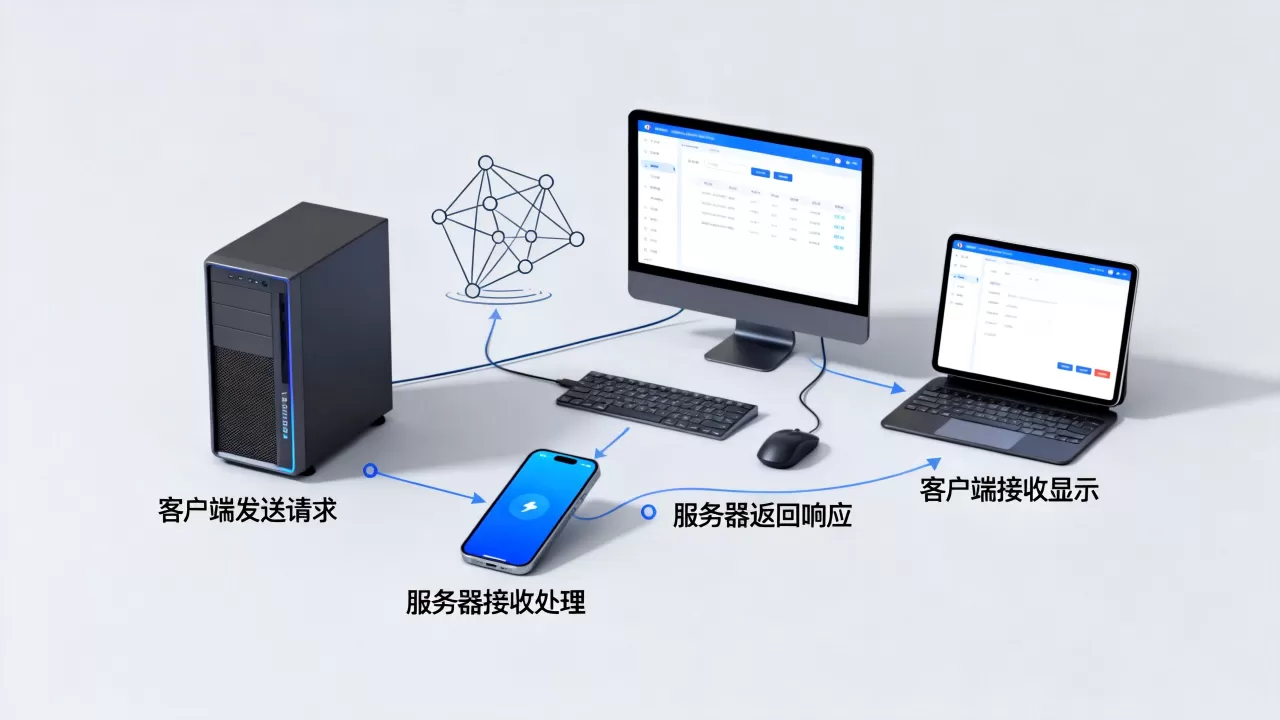 服务器与客户端的程序流程是什么？，关键步骤有哪些？