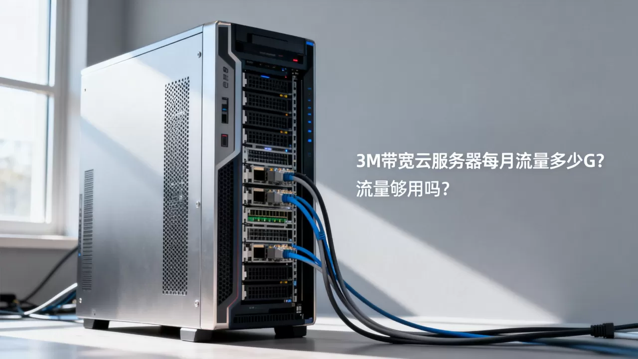 3M带宽云服务器每月流量多少G？，流量够用吗？
