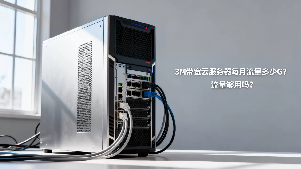 3M带宽云服务器每月流量多少G？，流量够用吗？
