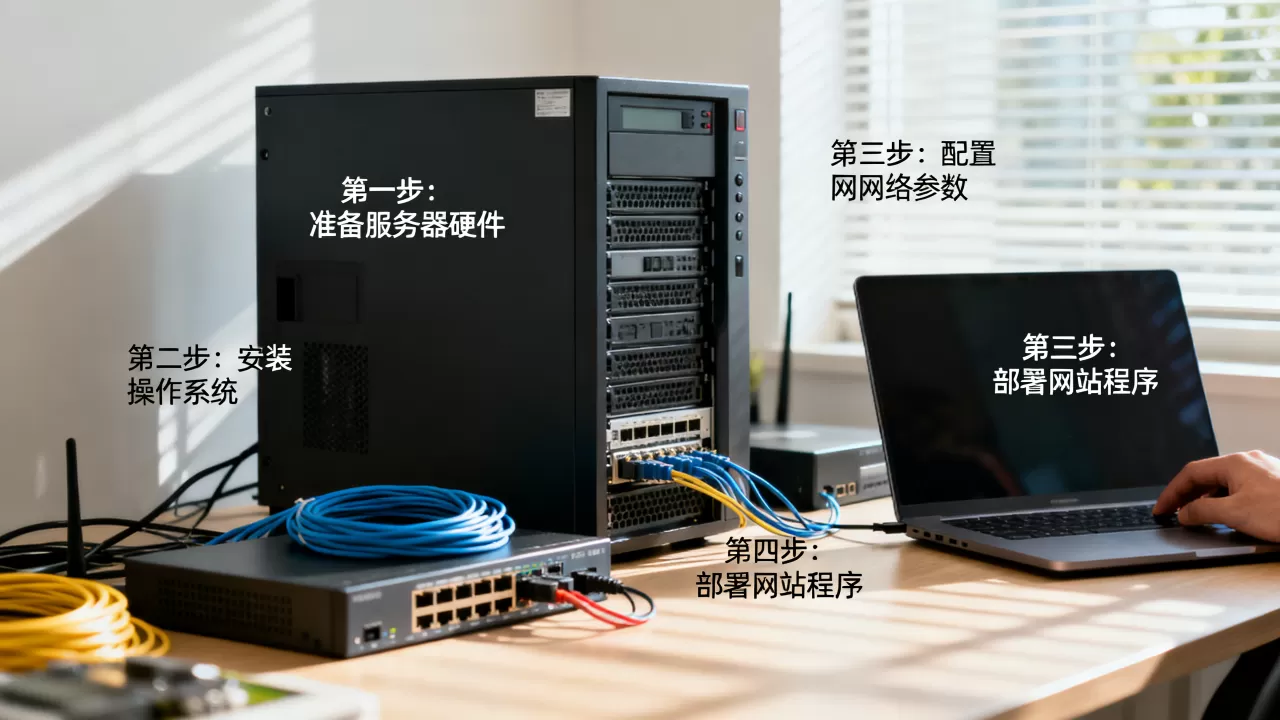 服务器网站架设的详细步骤有哪些？，怎么搭建